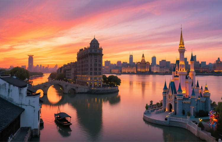 5-day 4-night · Private tours · Shanghai+Yu Garden+The Bund+Former French Concession+Shanghai Tebie Shizhengfu Site+Zhujiajiao Ancient Town+Lujiazui Skywalk+Shanghai Disney Resort · Depth Customization · Focus on Shanghai: Experience the Harmony of Modernity and Tradition, and the Splendor of Nature and Humanity — A Five-Day, Four-Night Comprehensive Shanghai Tour.