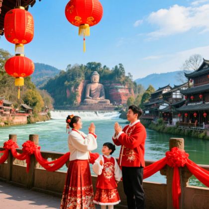 成都+都江堰+青城山+三星堆博物馆+成都大熊猫繁育研究基地+乐山大佛5日4晚拼小团