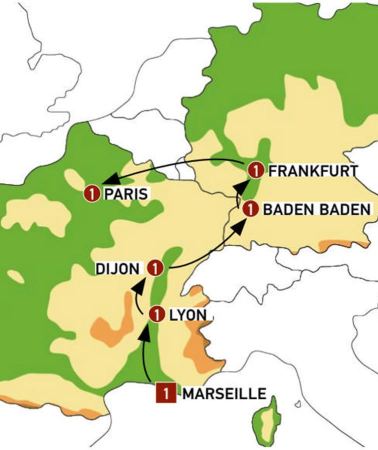 8D7N • Catalonia, Provence, Burgundy with Paris