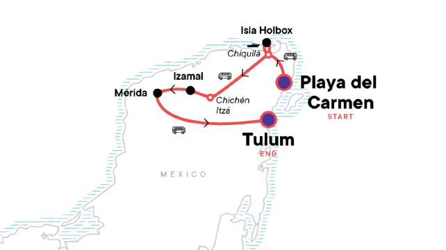 8-Day Highlights of the Yucatán Tour·Playa del Carmen, Isla Holbox, Izamal, Mérida, Tulum | Breakfasts Included