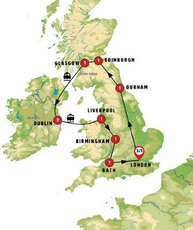 13D12N • Scotland, Ireland, and Southern England with London