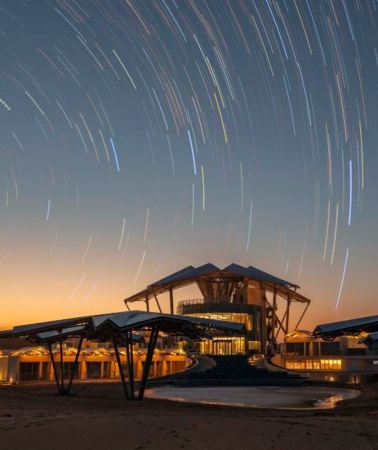 6D5N • Yinchuan & Zhongwei, guaranteed stay at Desert Star Hotel and Yellow River Lodge Homestay, Five Lakes Crossing experience — complimentary aerial shot of Ulan Lake