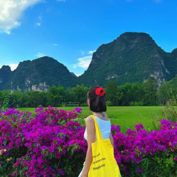 广西崇左+峒那屿湾景区+德天跨国瀑布景区+通灵大峡谷+明仕田园+宁明花山岩画景区3日2晚私家团