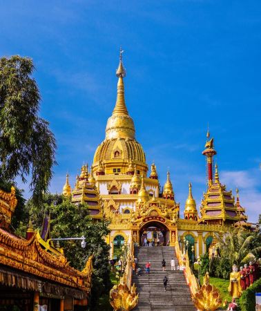 5D4N • Tengchong + Mangshi:  Silver Pagoda & Golden Pagoda + Tree-Wrapped Pagoda + Mengbanaxi Rare Garden + Rehai Scenic Area + Beihai Wetland + Yunfeng Mountain