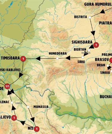 13D12N • Balkan Tour – Ending in Belgrade