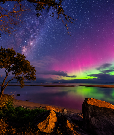 3D2N • Across the sea from Antarctica: Tasmania aurora chase - Bruny Island & Hobart double-city aurora hunt: free night tour