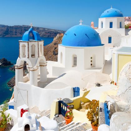 希腊雅典+米科诺斯+桑托林岛+德尔斐+梅黛奥拉修道院10日跟团游