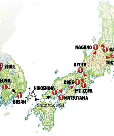 16D15N • Lights of Japan and Korea