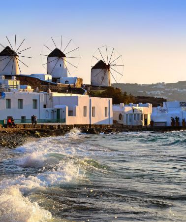 5D4N • Explore Mykonos & Santorini Cliffs, Ancient Delos Ruins, and Crystal Rhenia Beach