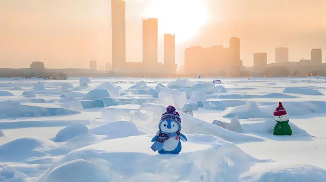 5-Day Northern Utopia Snow Adventure Harbin Private Tour·Songhua River, Central Street, China Harbin Ice And Snow World, Siberia Tiger Park and Yabuli Ski Resort