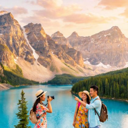 加拿大+班夫国家公园+贾斯珀国家公园+幽鹤国家公园+路易斯湖5日4晚跟团游