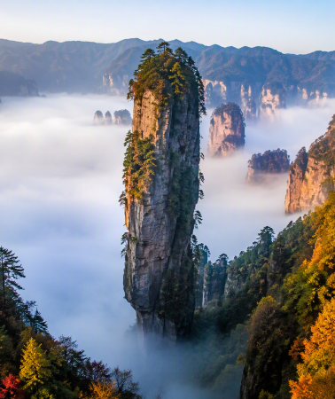6D5N • Changsha + Zhangjiajie + Zhangjiajie Grand Canyon Glass Bridge + Wulingyuan + Tianmen Mountain National Forest Park + Xiangxi Prefecture