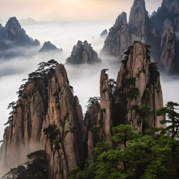 黄山风景区+黄山天湖景区+花山谜窟+西递+宏村景区3日2晚私家团