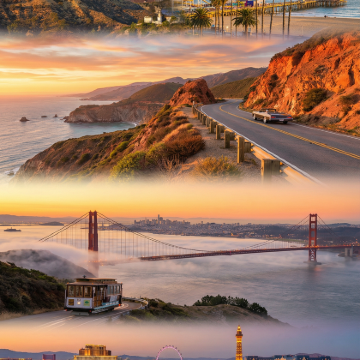 美国洛杉矶市+旧金山+拉斯维加斯12日跟团游