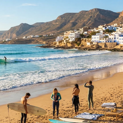 摩洛哥卡萨布兰卡-塞塔特大区哈桑二世清真寺+索维拉海滩+阿加迪尔城堡+阿加迪尔海滩+库图比亚清真寺+巴迪皇宫+德吉玛广场+本约瑟夫清真寺+巴希亚宫9日8晚私家团