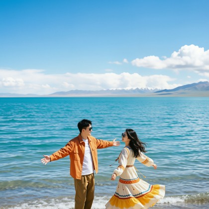 青海湖景区+鸣沙山月牙泉+莫高窟+茶卡盐湖+张掖七彩丹霞旅游景区+乌素特水上雅丹地质公园8日7晚私家团