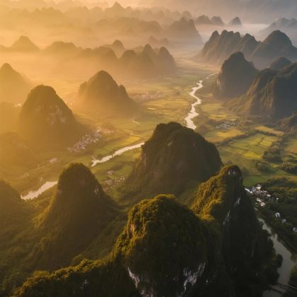 桂林+漓江+龙脊梯田+阳朔+北海+涠洲岛7日6晚跟团游