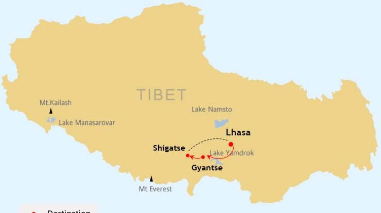 6D5N · Group Tours · TibetLhasa + Shigatse + Potala Palace + Jokhang Temple + Yamdrok Yumtso + Karola Glacier + Tashilhunpo Monastery