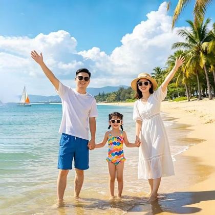 南宁+德天瀑布+明仕田园+通灵大峡谷+北海+涠洲岛6日5晚私家团