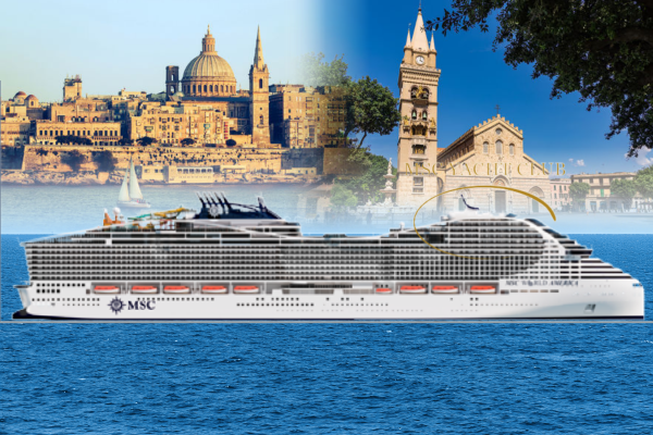 8 days · Mediterranean · Barcelona - Marseille - Genoa - Rome - Messina - Valletta - Barcelona