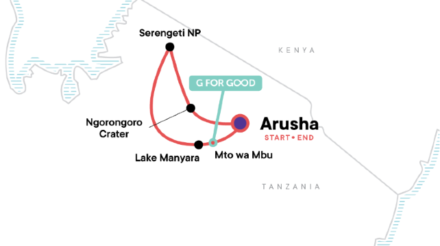 6-Day Tanzania Camping Adventure Tour from Arusha·Mto wa Mbu Community Visit | Ngorongoro | Serengeti National Park