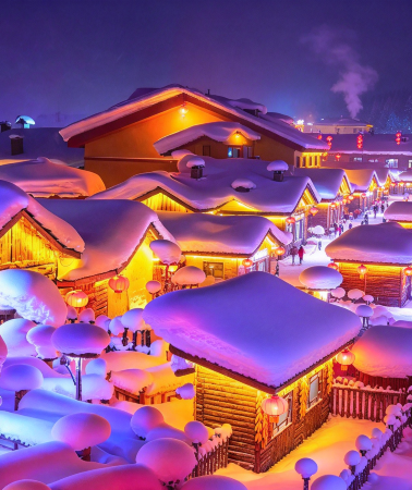 5D4N • Harbin + Yabuli Ski Resort + Snow Town tour: Snow Town kang bed stay, 1-night Wyndham stay & Ice & Snow World & Dream Snow Village & horse sleigh