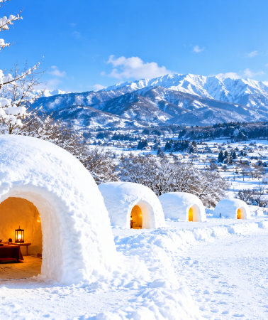 5日4晚 • 【輕井澤長野冬日玩雪】東京出發 + 雪地樂園 + 飯山雪屋村 + 地獄谷野猿公苑 + 小布施町