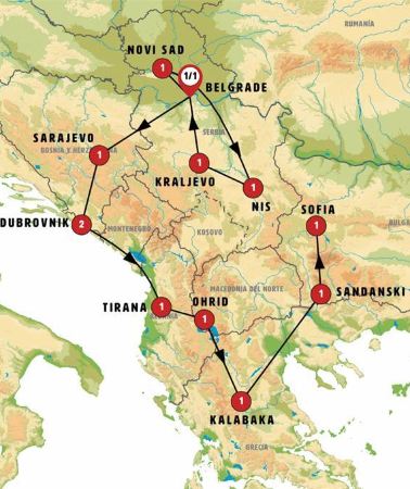 14D13N • Jewels of Serbia and the Balkans