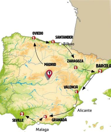 12D11N • Spain From North to South