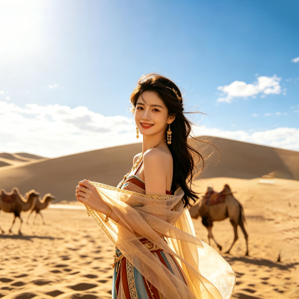 敦煌+莫高窟+鸣沙山月牙泉4日3晚自由行