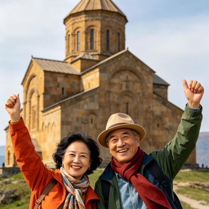 格鲁吉亚+亚美尼亚+阿塞拜疆+梅斯蒂亚+乌树故里13日11晚跟团游