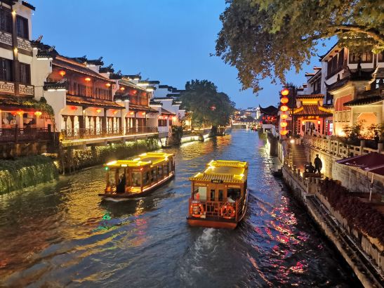 南京游船赏秦淮河