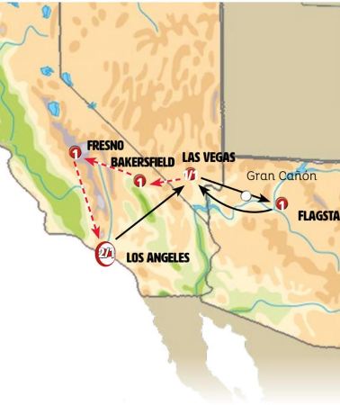 9D8N • Los Angeles, Las Vegas with National Parks
