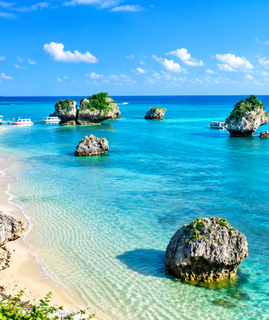 5D4N • Naha + Okinawa Churaumi Aquarium + Cape Chinen Park + Mibaru Beach + Okinawa World + Itoman fishing cooperative Fish Center + Senaga Island