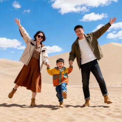 莫高窟+阳关玉门关旅游区+鸣沙山月牙泉+张掖七彩丹霞旅游景区6日5晚私家团