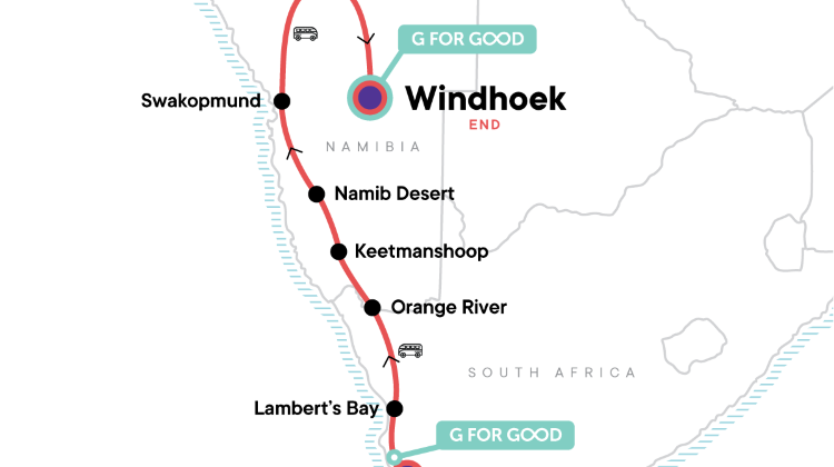 12-Day South Africa & Namibia Tour from Cape Town to Windhoek·Fish River Canyon, Sossusvlei & Etosha Safari Drives