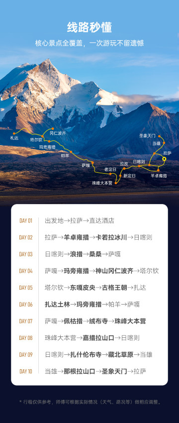 徒步·【探秘阿里】西藏拉萨 阿里南线 圣象天门10日10晚【4人纯玩团