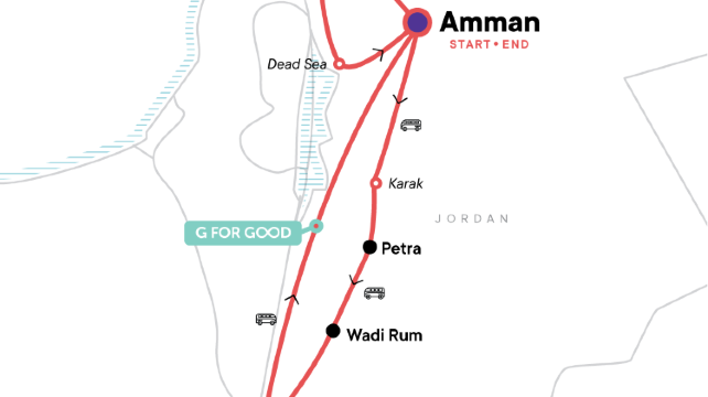 8-Day Classic Jordan Ancient Cities and Desert Adventures Tour from Amman·Jerash Governorate, Dead Sea, Wadi Rum and Aqaba | Entrance Fees Included