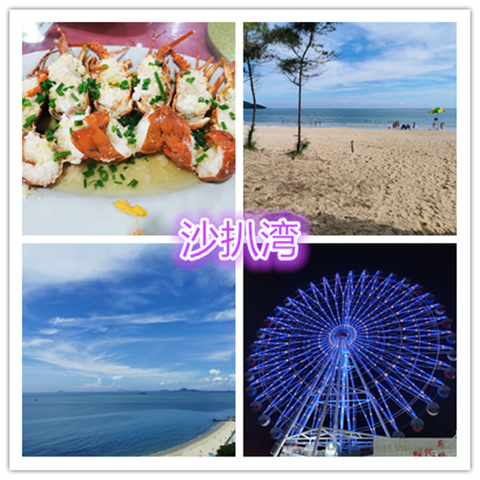 广东阳西沙扒湾2日半自助游 一线海边酒店 门口海边 用餐游玩方便 登北额岭赏沙扒全景 品物美价廉海鲜美食 游渔家风情小镇 广州 佛山上车 畅玩月亮湾 沙滩 青州岛 可在附加项升级海景房