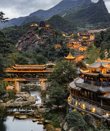 5D4N • Dreamy journey to Wangxian Valley, Gexian Village, and Mount Sanqing, enjoy double night views and canyon lights, driver-guide led mountain climbing, worry-free transfer service