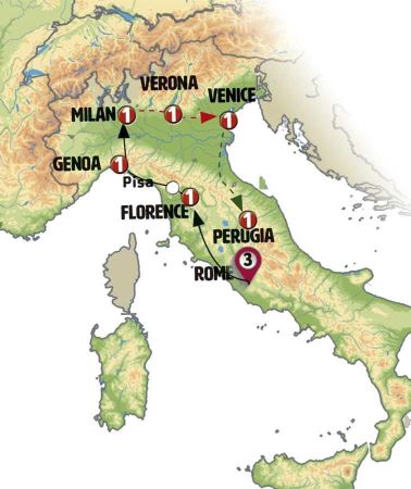 7D6N • Discover Italy end Milan