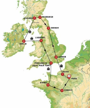 15D14N • France, England, Scotland and Ireland with Paris and Rouen