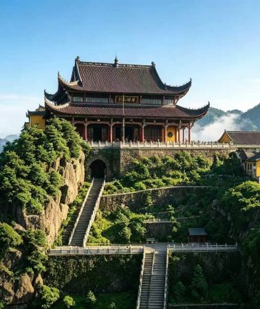 3D2N • Front Mountain + Tiantai Peak of Jiuhua Mountain&hotels optional