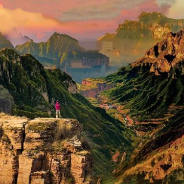 郑州+太行山+万仙山景区+郭亮挂壁公路+天梯+十字岭+锡崖沟+马武寨村+抱犊5日4晚跟团游