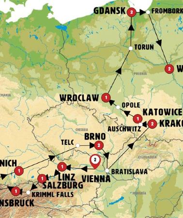 18D17N • Austria, Moravia and Full Wonders of Poland