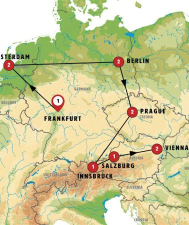 12D11N • From Frankfurt to Vienna GO