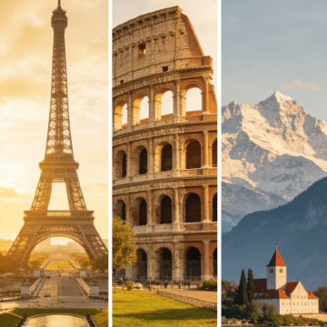 法国巴黎+圣米歇尔山+卡昂+圣马洛－德拉朗德+瑞士日内瓦+因特拉肯+卢塞恩+意大利米兰+佛罗伦萨+罗马14日13晚私家团