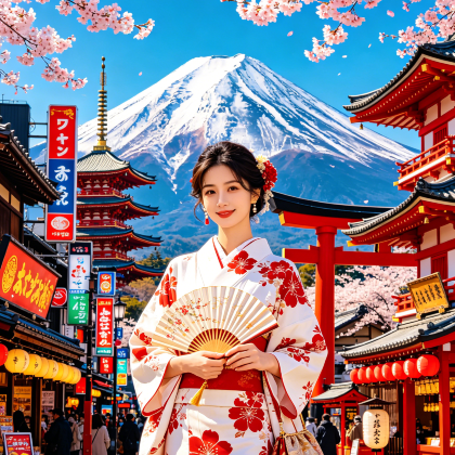 日本大阪+京都+奈良市+东京+富士山7日6晚跟团游