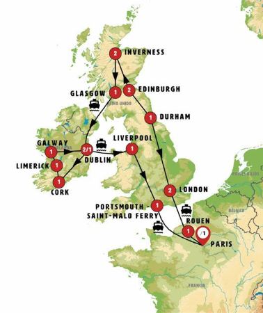 19D18N • British Isles with Brittany