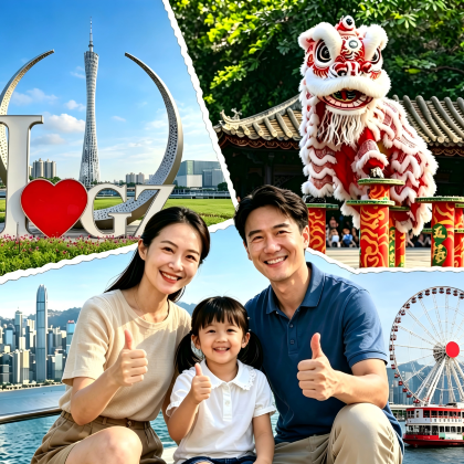 广州+深圳+香港+澳门+珠海+佛山7日6晚跟团游